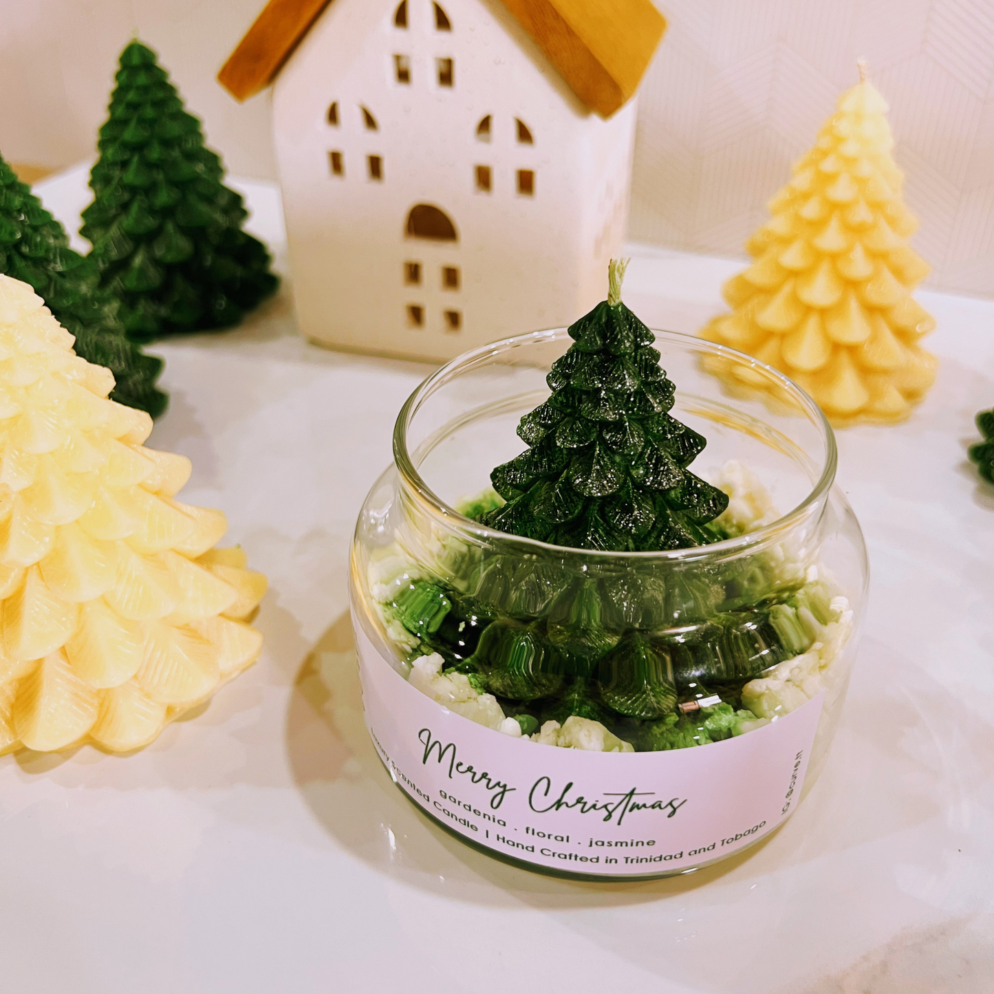 Classic Christmas Tree Candle in Jar
