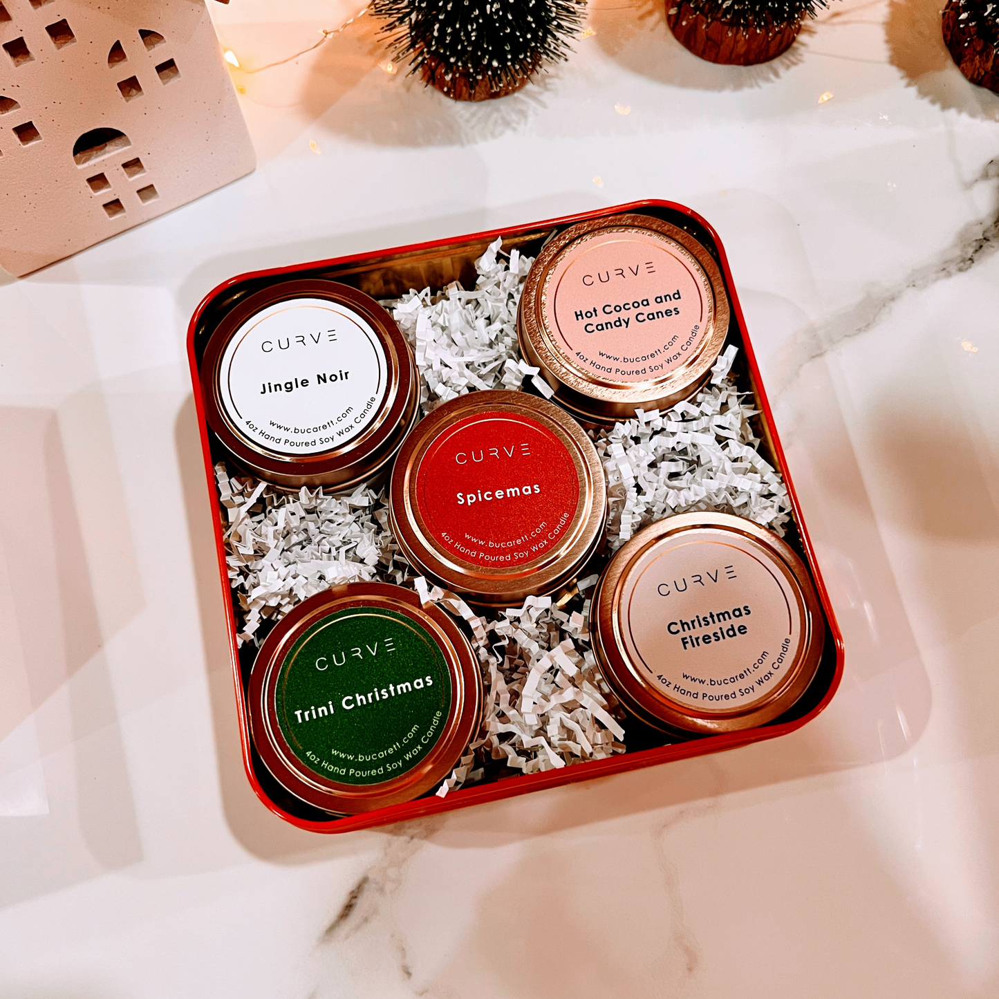 Holiday Candle Tin Set