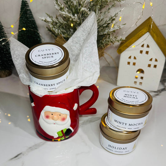 Holiday Mug and Candle Trio Set